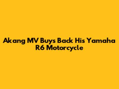 Akang MV Buys Back His Yamaha R6 Motorcycle