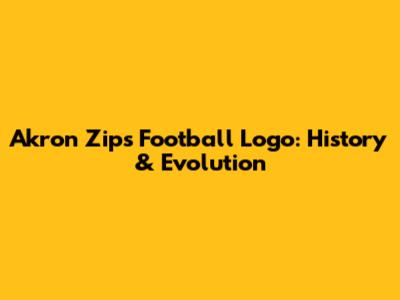 Akron Zips Football Logo: History & Evolution