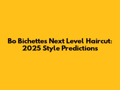 Bo Bichette's Next Level Haircut: 2025 Style Predictions
