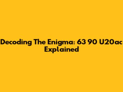 Decoding The Enigma: 63 90 U20ac Explained