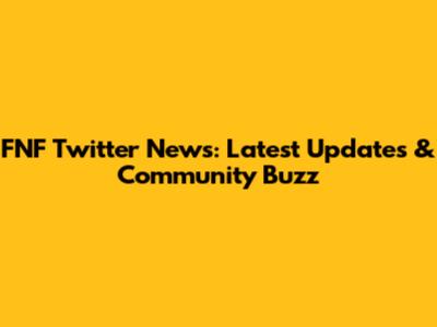 FNF Twitter News: Latest Updates & Community Buzz