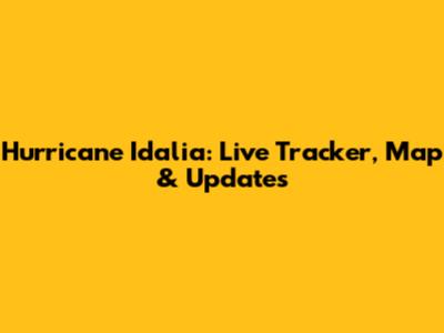 Hurricane Idalia: Live Tracker, Map & Updates