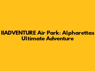 IIADVENTURE Air Park: Alpharetta's Ultimate Adventure