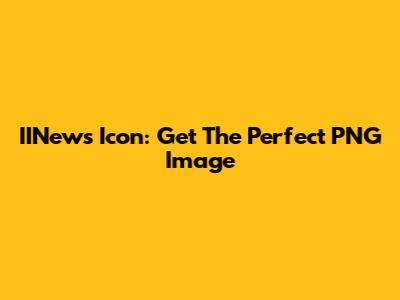IINews Icon: Get The Perfect PNG Image