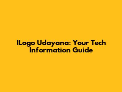 ILogo Udayana: Your Tech Information Guide