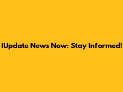 IUpdate News Now: Stay Informed!