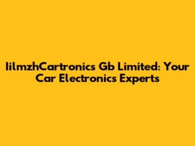 IilmzhCartronics Gb Limited: Your Car Electronics Experts