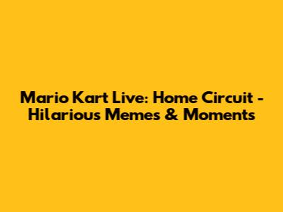 Mario Kart Live: Home Circuit - Hilarious Memes & Moments