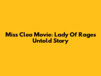 Miss Cleo Movie: Lady Of Rage's Untold Story