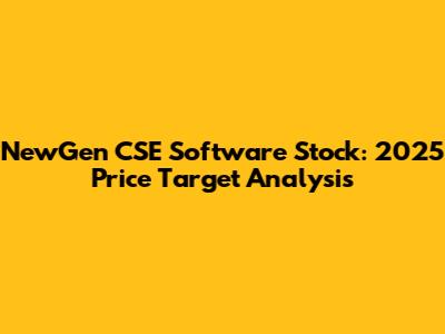 NewGen CSE Software Stock: 2025 Price Target Analysis