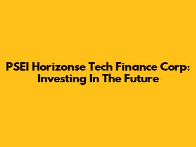 PSEI Horizonse Tech Finance Corp: Investing In The Future