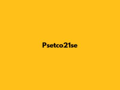 Psetco21se