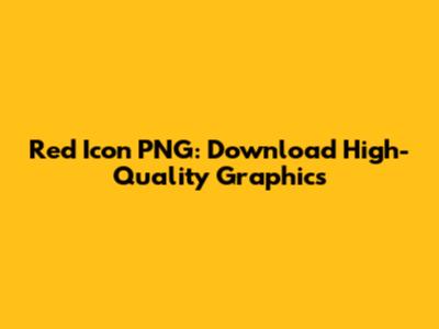 Red Icon PNG: Download High-Quality Graphics