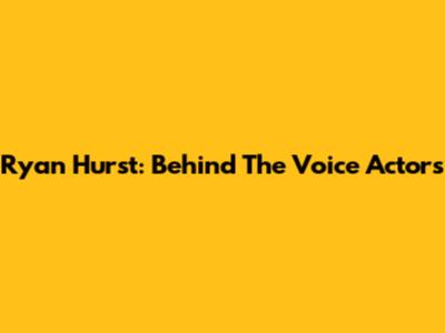 Ryan Hurst: Behind The Voice Actors