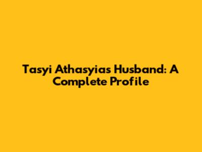 Tasyi Athasyia's Husband: A Complete Profile