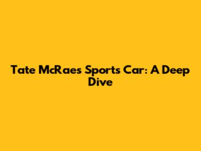 Tate McRae's "Sports Car": A Deep Dive