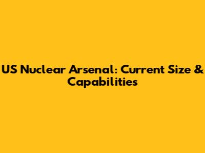 US Nuclear Arsenal: Current Size & Capabilities