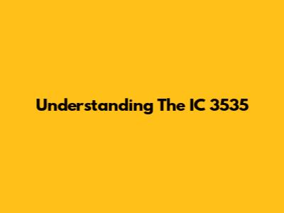 Understanding The IC 3535